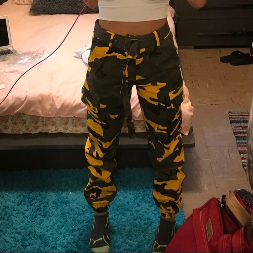 Camouflaged pants